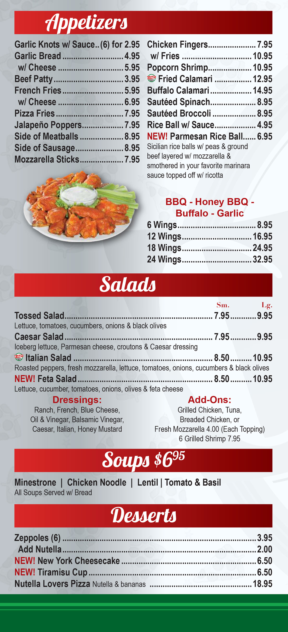 Our Menu