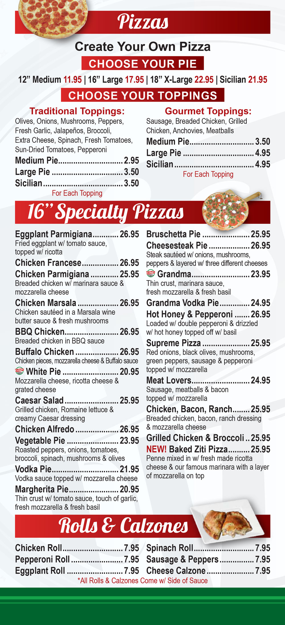 Our Menu