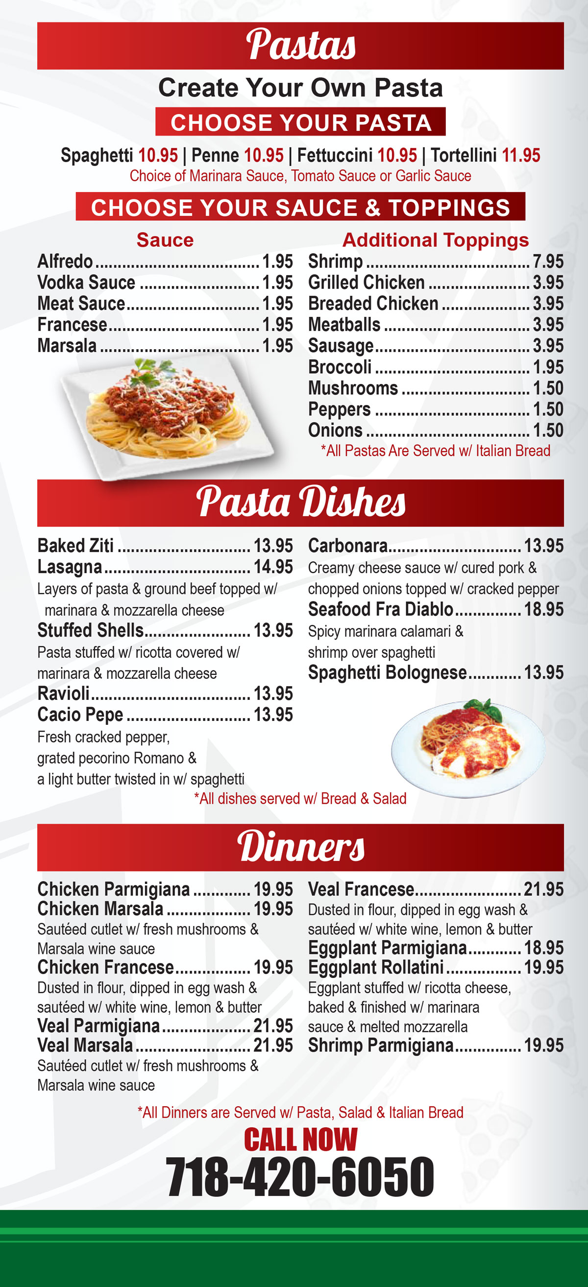 Our Menu