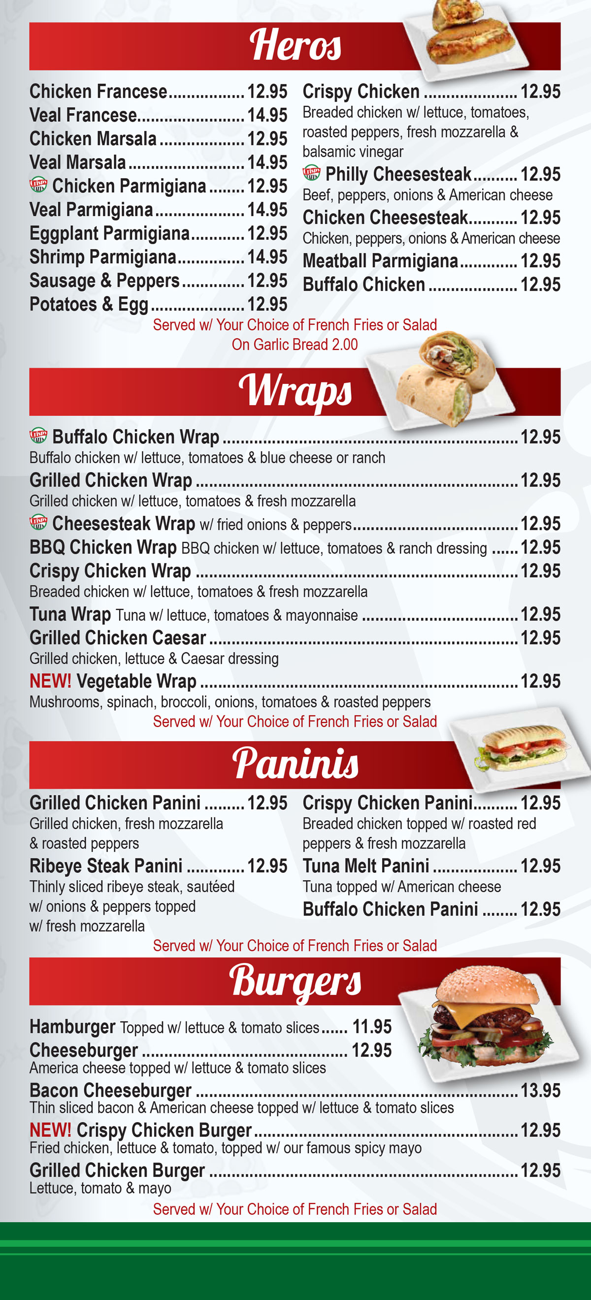 Our Menu