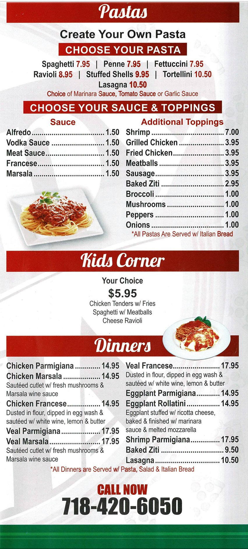 Our Menu