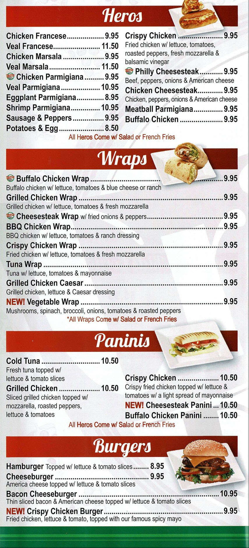 Our Menu